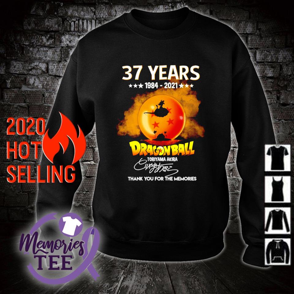 Dragon Ball 37th Anniversary 1984 2021 thank you for the memories shirt, sweater, hoodie and ...