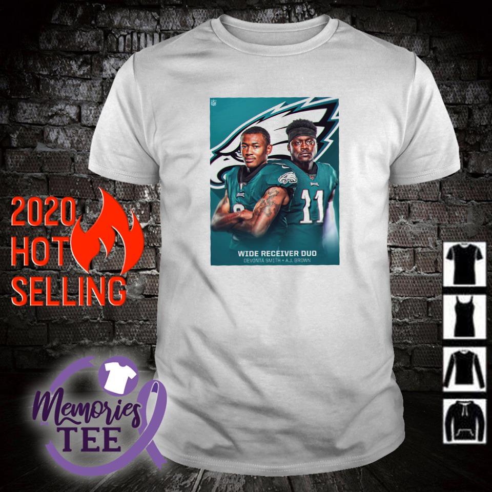 Wide Receiver Duo Devonta Smith And A J Brown Philadelphia Eagles T-Shirt,  hoodie, sweater, long sleeve and tank top