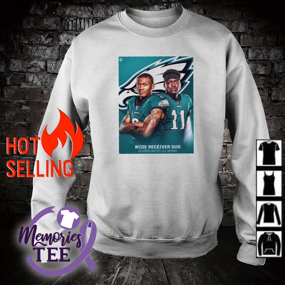 Wide Receiver Duo Devonta Smith And A J Brown Philadelphia Eagles T-Shirt,  hoodie, sweater, long sleeve and tank top