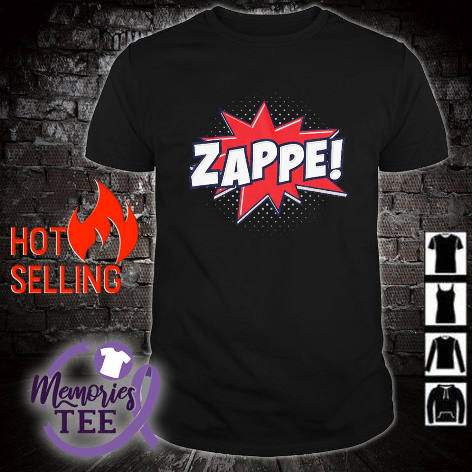 Funny zappe comic starburst shirt