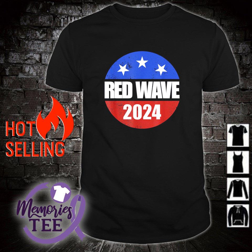 Awesome red wave 2024 shirt