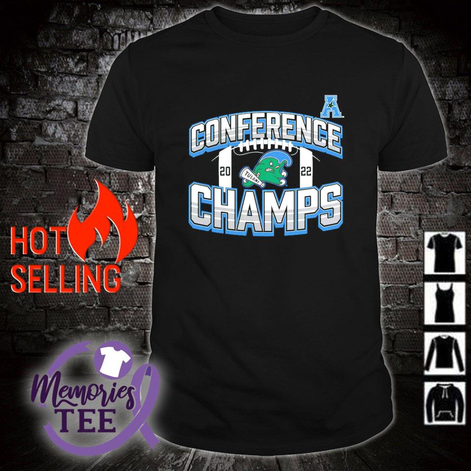 Awesome tulane Green Wave 2022 ACC football conference champs icon bold shirt