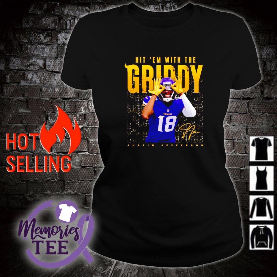 Hit 'em with the griddy Justin Jefferson Minnesota Vikings shirt