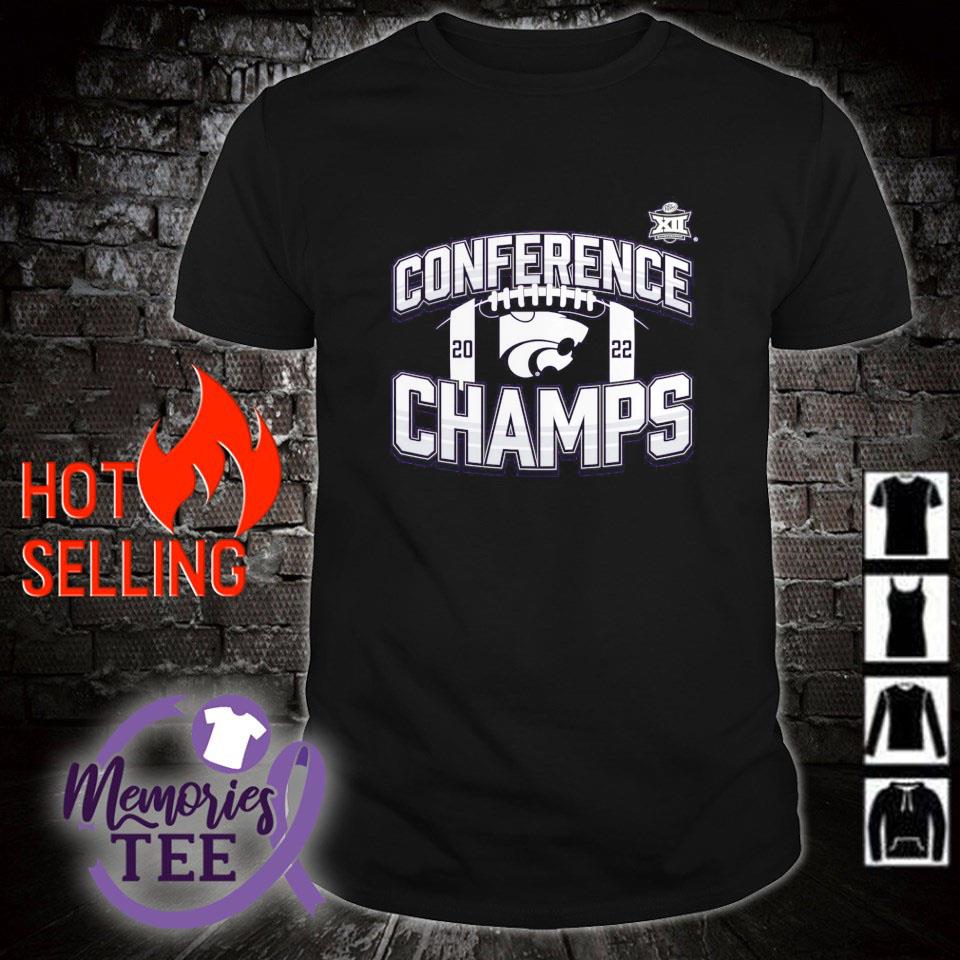 Best kansas State Wildcats 2022 Big 12 football conference champs icon bold shirt