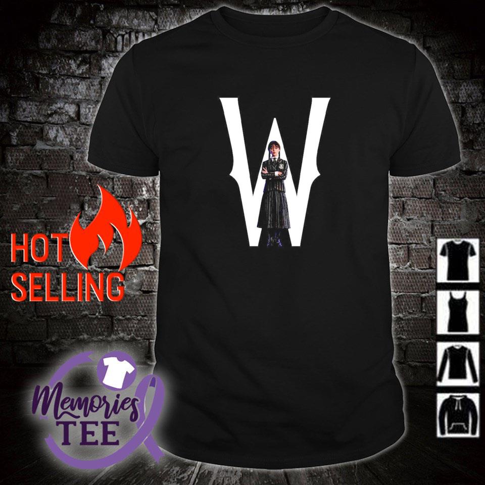 Funny w stand for Wednesday Addams family series shirt