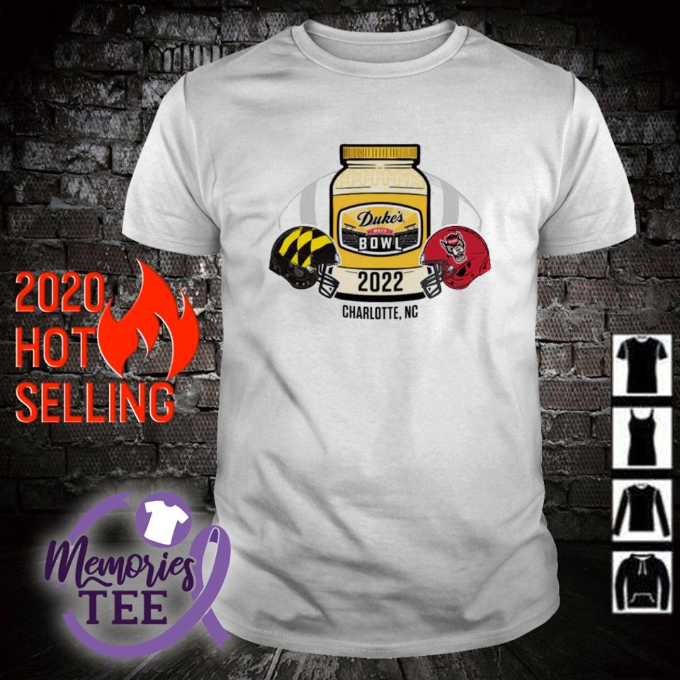 Nice maryland Terrapins vs NC State Wolfpack 2022 Duke's Mayo Bowl Charlotte NC shirt