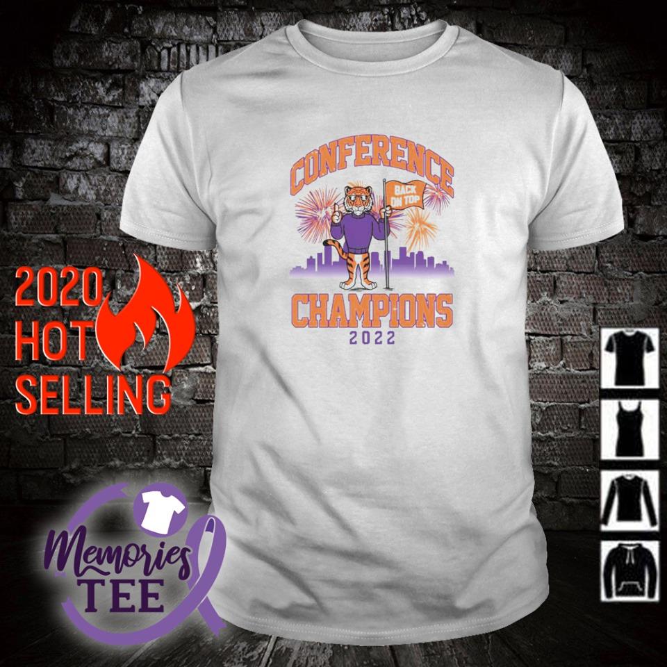 Original clemson Tigers back on top conference champions 2022 shirt