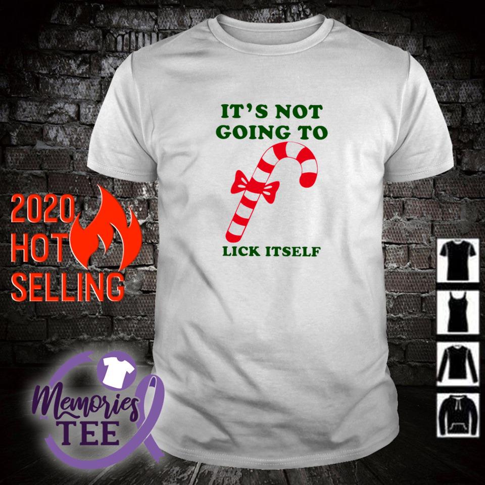 Original it's not going to lick itself candy cane shirt