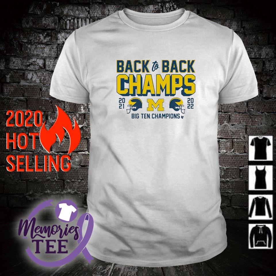 Premium back to back Big Ten champions 2021 2022 Michigan football shirt