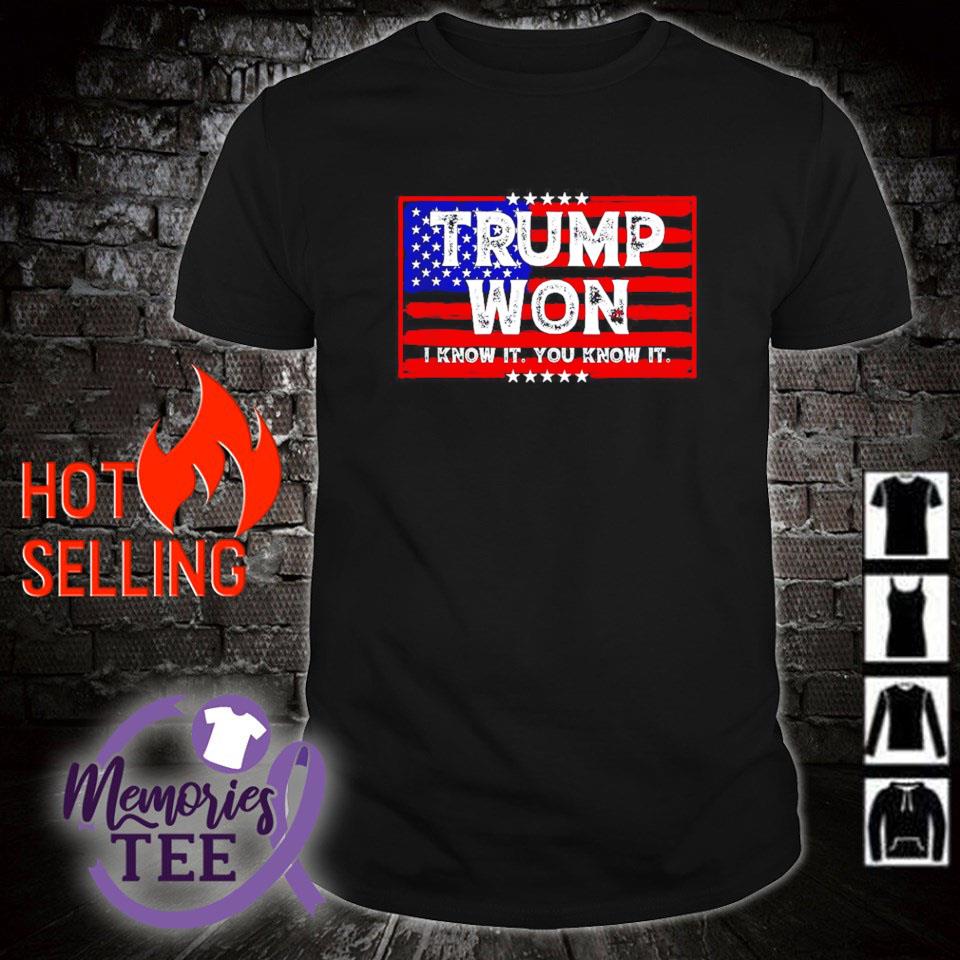 Top trump won I know it you know it shirt