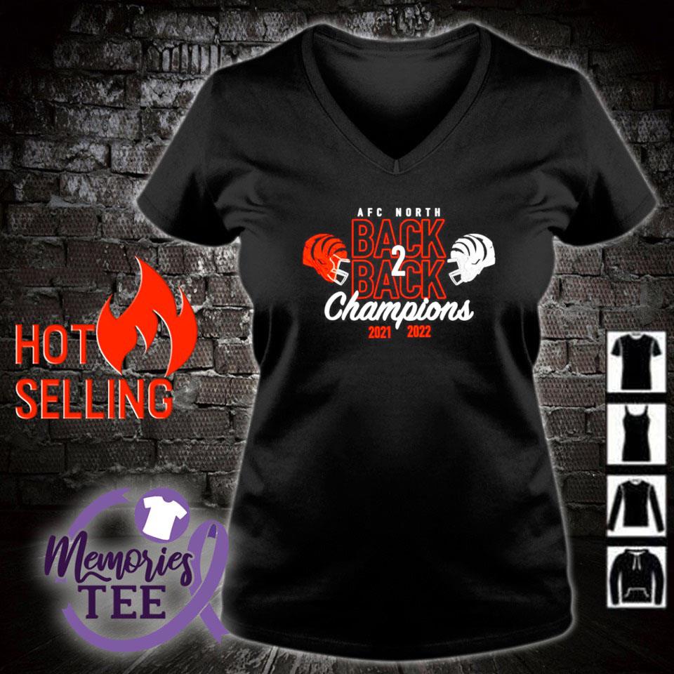 Cincinnati Bengals Back 2 Back Champs 2022 2023 AFC North Champs Helmet  Shirt,Sweater, Hoodie, And Long Sleeved, Ladies, Tank Top