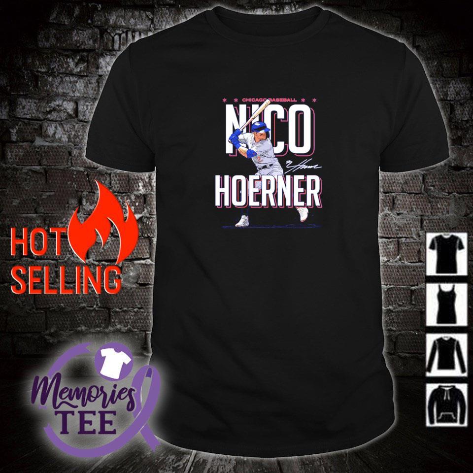 Nico Hoerner Baseball Tee Shirt, Chicago Baseball Men's Baseball T-Shirt