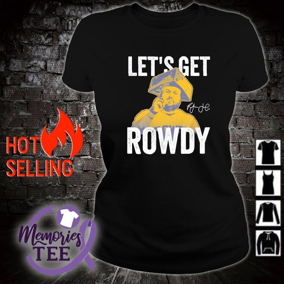 Funny let's get Rowdy Tellez Milwaukee Brewers cheese hat shirt