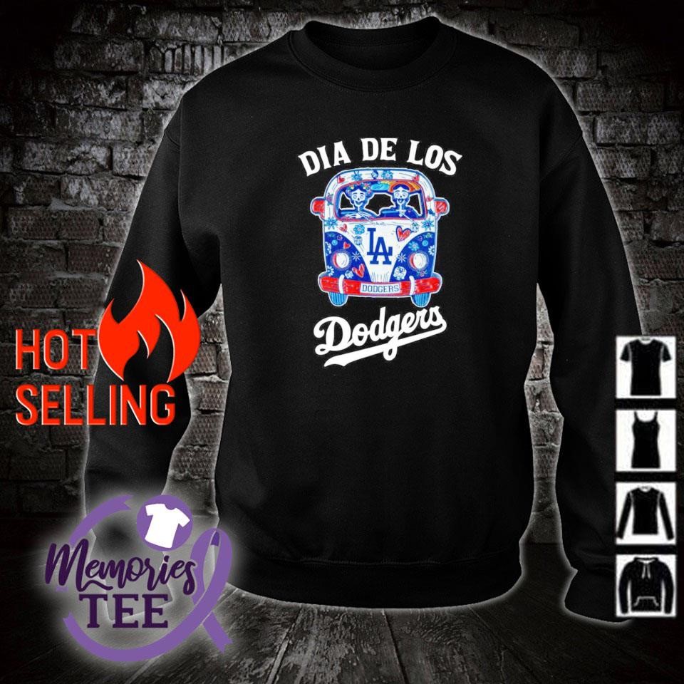 Hippie Car Dia De Los Los Angeles Dodgers Shirt, hoodie, sweater, long  sleeve and tank top