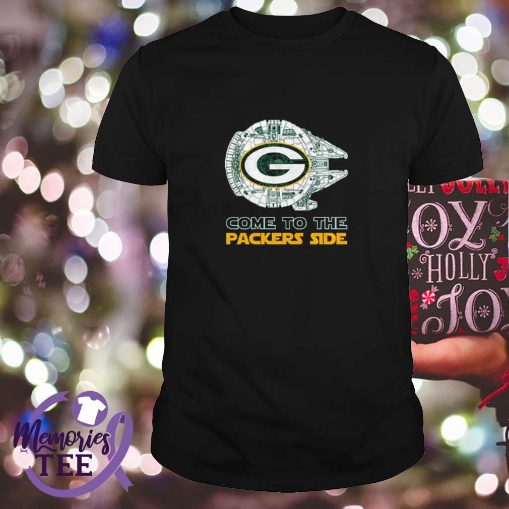 Come to Green Bay Packers side Star Wars Millennium Falcon shirt