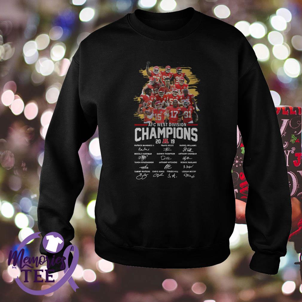 Kansas City Chiefs AFC West Division Champions 2019 shirt, hoodie