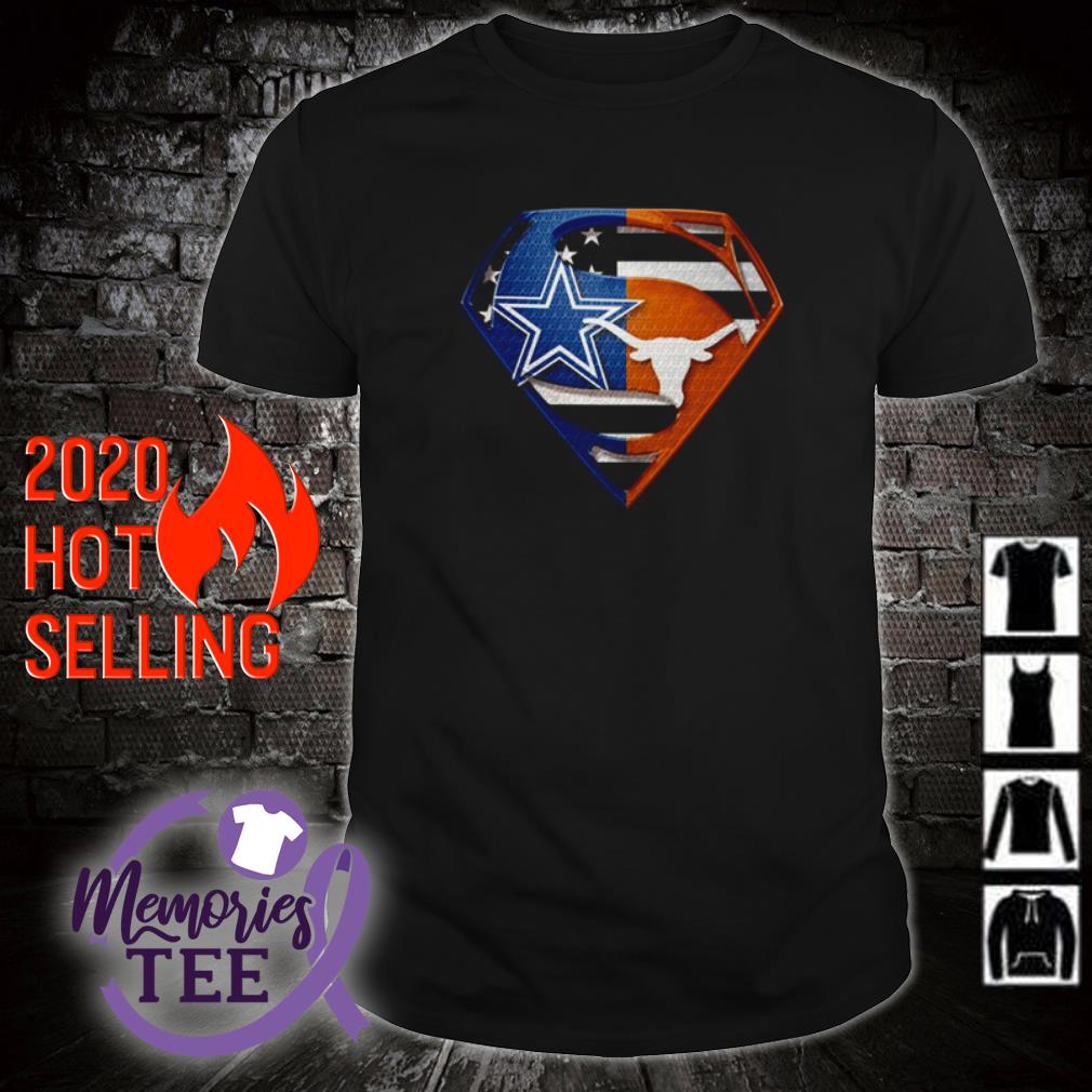 Superman Dallas Cowboys And Texas Longhorns Shirt, hoodie, tank top,  sweater and long sleeve t-shirt