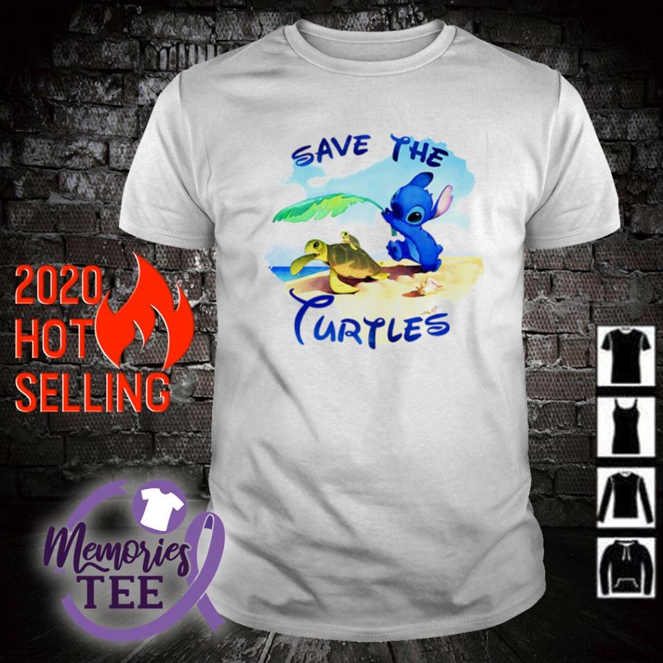 Stitch Save the turtles shirt, sweater, hoodie and tank top